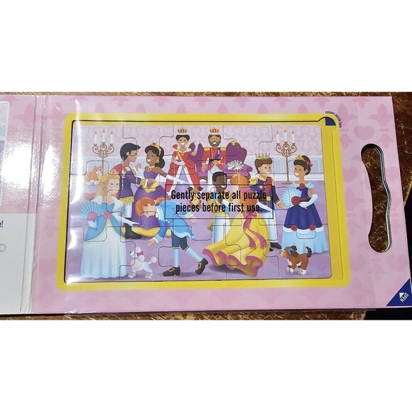 Melissa & Doug. Princess Take Along Magnetic Jigsaw Puzzles (2 15-Piece Puzzles) - Picture 3 of 5